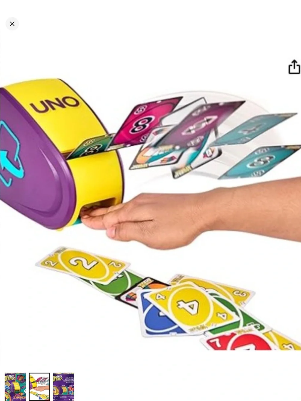 UNO Flip Attack Card Game for Kids, Adults & Family Mattel